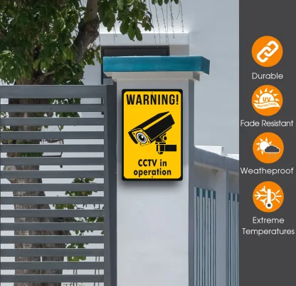 Warning CCTV in Operation Sign