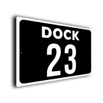 Dock Number Sign