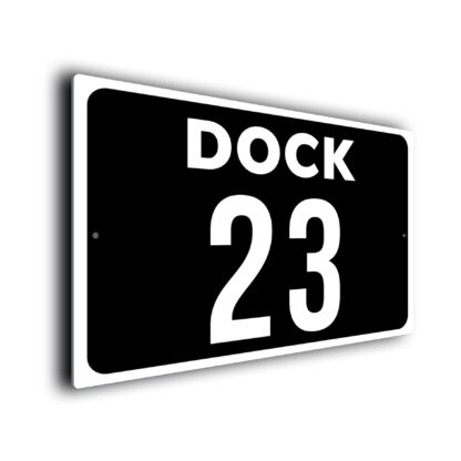 Dock Number Sign