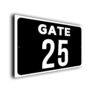 Custom Gate Number Sign