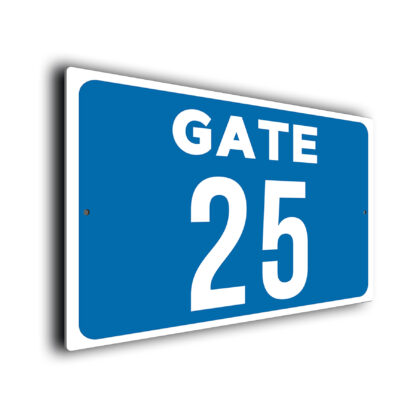 Custom Gate Number Sign