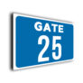 Custom Gate Number Sign