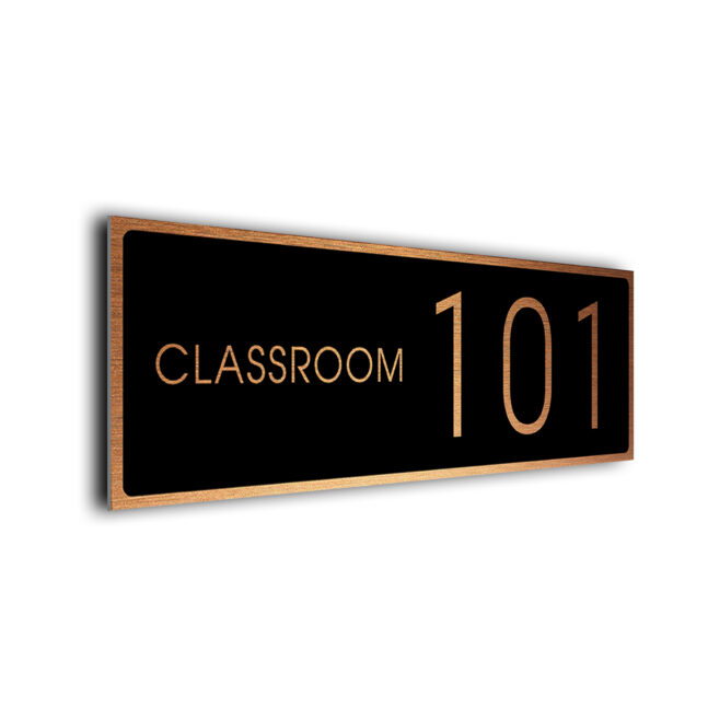 Classroom Number Sign