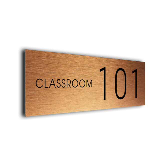 Classroom Number Sign CLA231-CB Classroom Number Sign