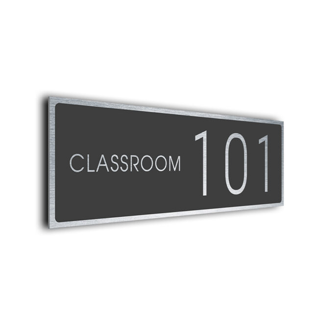 Classroom Number Sign CLA231-GS Classroom Number Sign