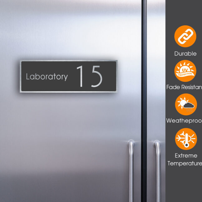 Custom Laboratory Number Sign Laboratory Number Sign