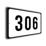 White Warehouse Number Sign