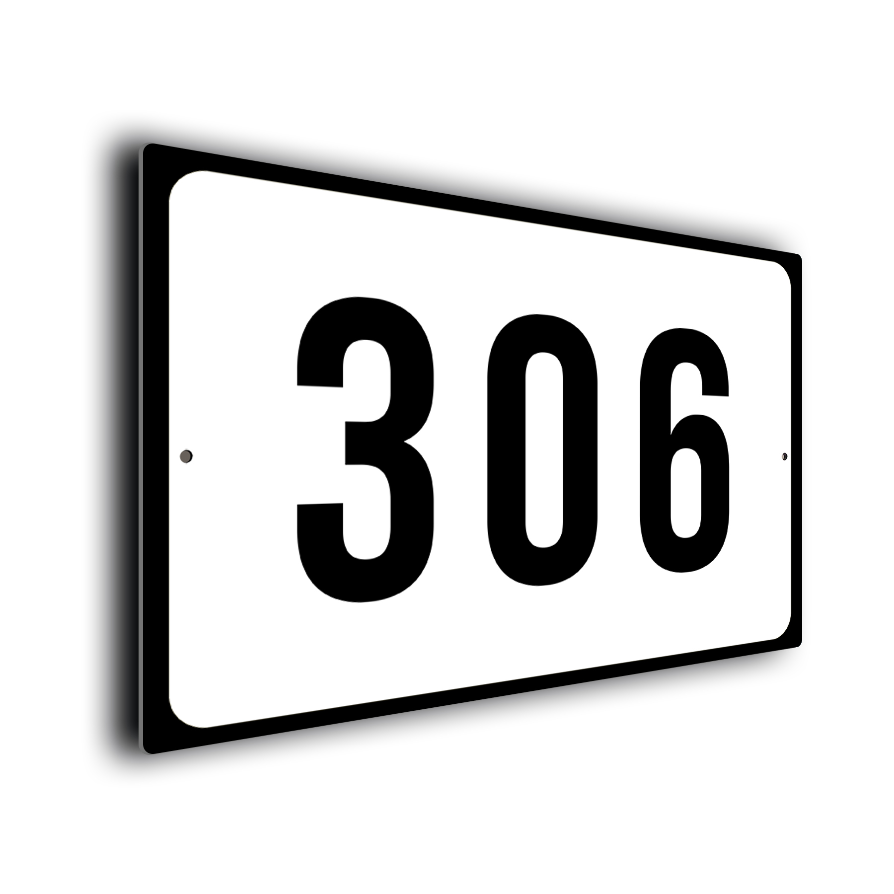 White Warehouse Number Sign