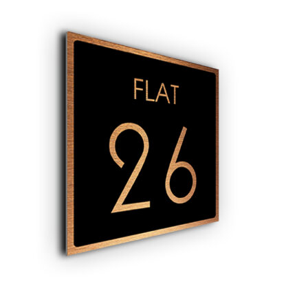 Flat Number Sign