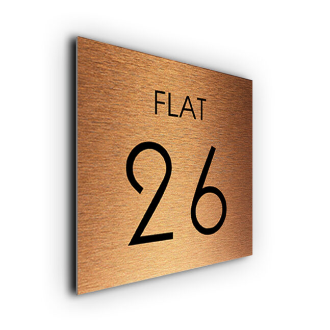 Flat Number Sign FLA220-CB Flat Number Sign
