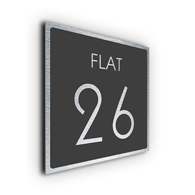 Flat Number Sign FLA220-GS Flat Number Sign