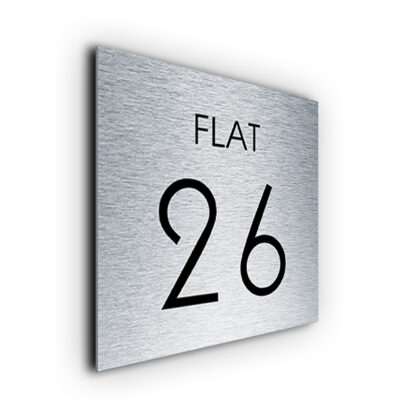 Flat Number Sign