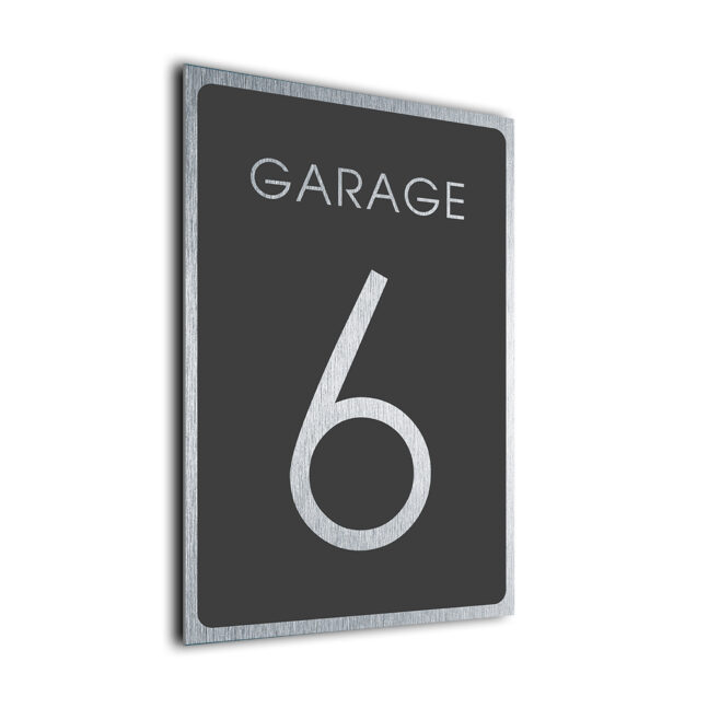 Garage Number Sign GAR228-GS Garage Number Sign