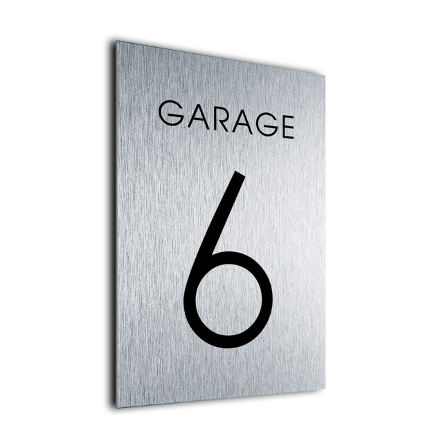 Garage Number Sign GAR228-SB Garage Number Sign