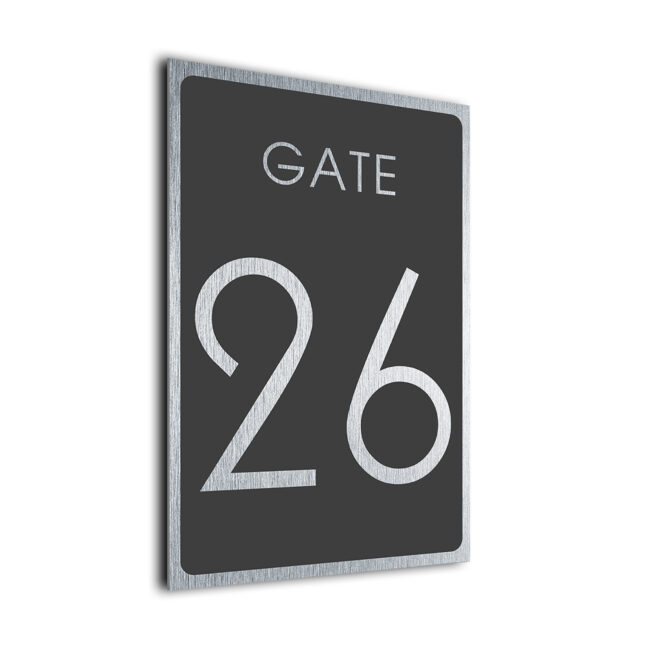 Gate Number Sign GAT225-GS Gate Number Sign