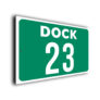 Dock Number Sign