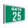 Custom Gate Number Sign