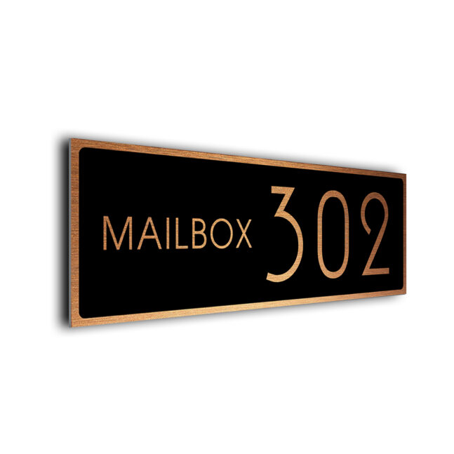 Mailbox Number Sign MBX226-BC Mailbox Number Sign