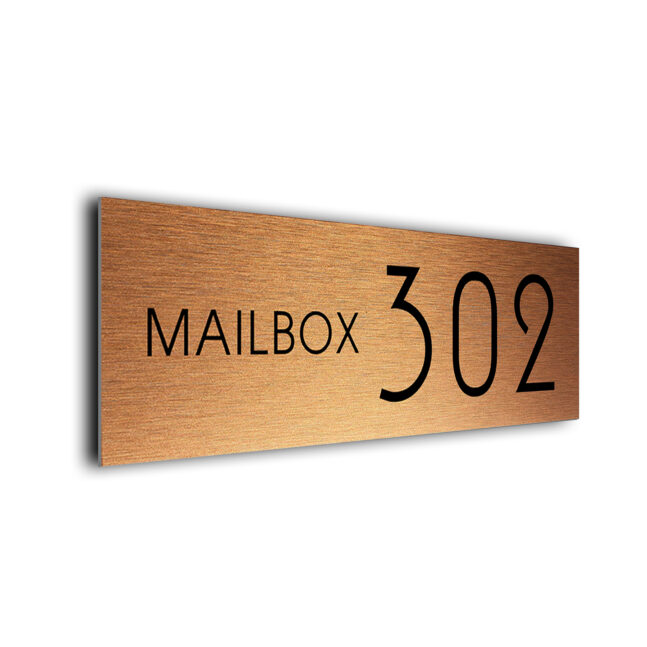 Mailbox Number Sign MBX226-CB Mailbox Number Sign