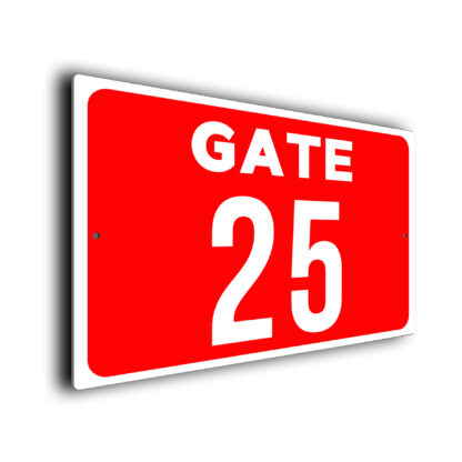 Custom Gate Number Sign