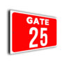 Custom Gate Number Sign