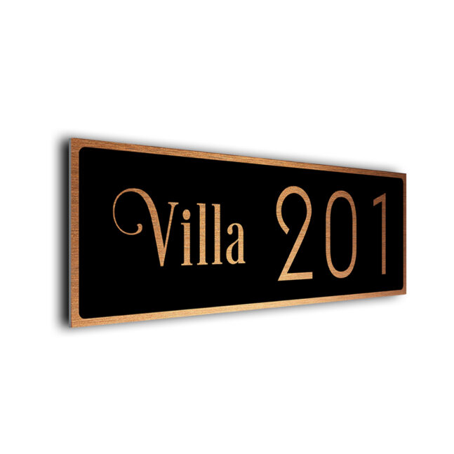 Villa Number SignVIL223-BC Villa Number Sign