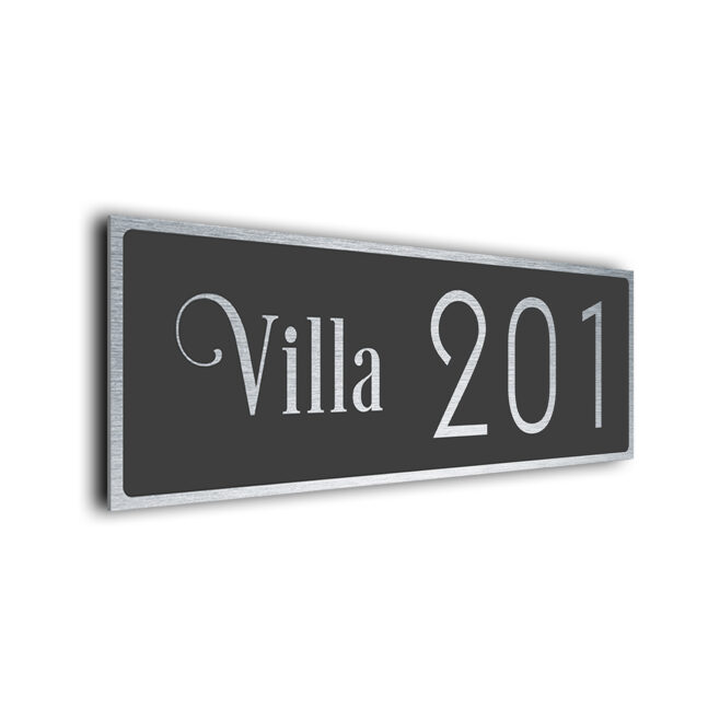 Villa Number SignVIL223-GS Villa Number Sign