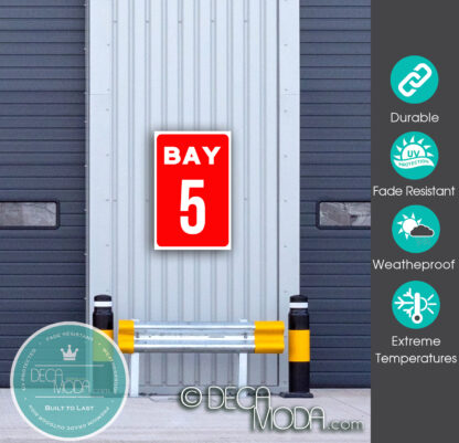 Bay Number Sign