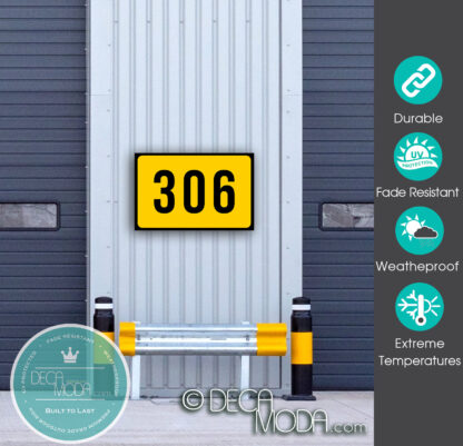 Outdoor Grade Warehouse Number Sign