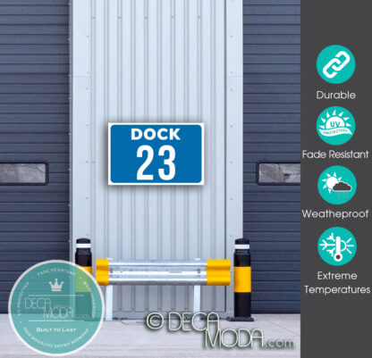 Dock Number Sign