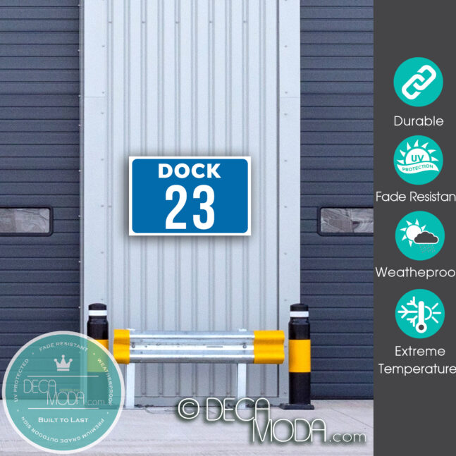 Weatherproof Dock Number Sign Dock Number Sign
