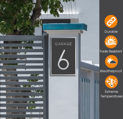 Garage Number Sign