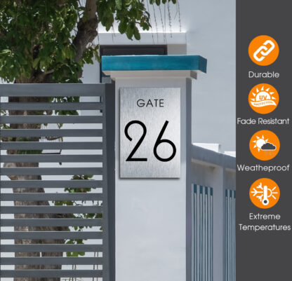 Gate Number Sign