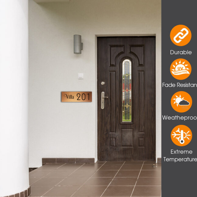 Weatherproof Villa Number Sign Villa Number Sign