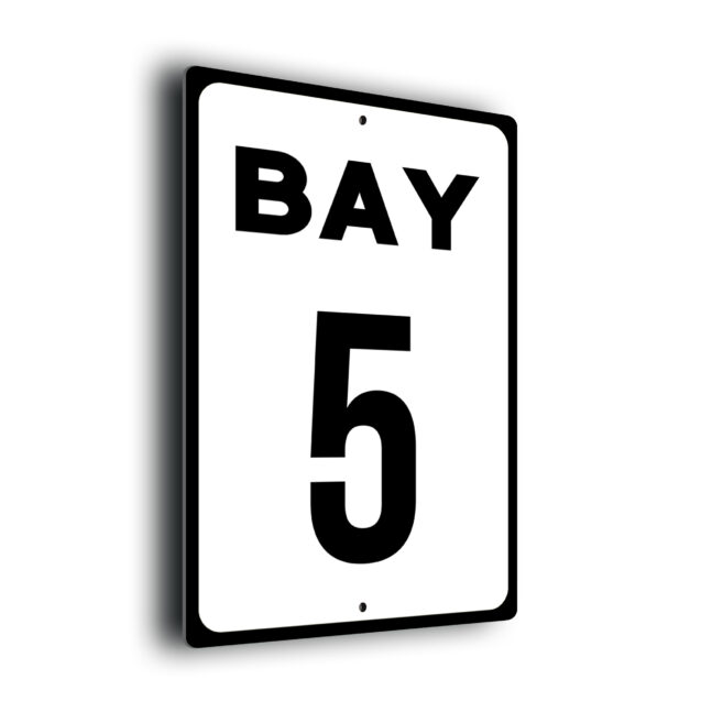 Bay Number Sign