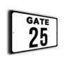 Custom Gate Number Sign