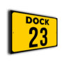 Dock Number Sign