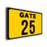 Custom Gate Number Sign