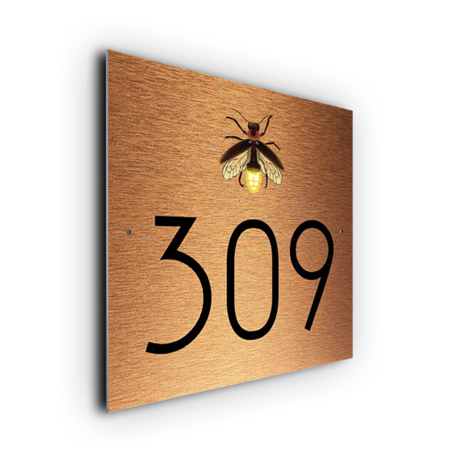 Custom Firefly House Number Sign Custom Firefly House Number Sign