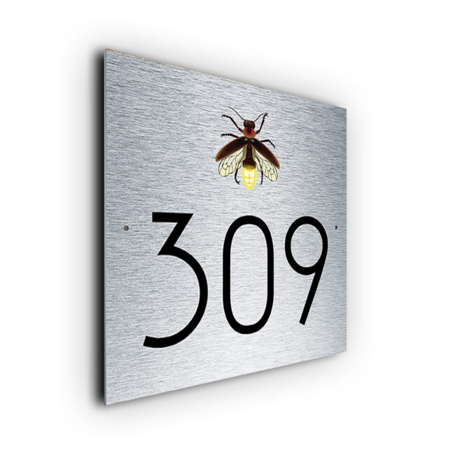 Firefly House Number Sign Custom Firefly House Number Sign