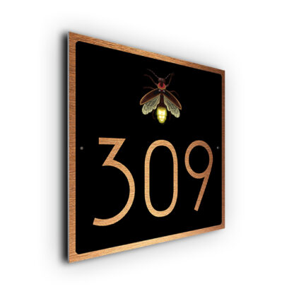 Custom Firefly House Number Sign