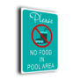 Pool Signs-No Food In Pool Areas