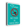 Pool Signs-No Food In Swim Areas