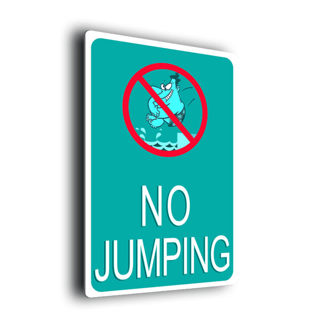 Pool Signs-No Jumping-POOL01092510 Pool Signs-No Jumping
