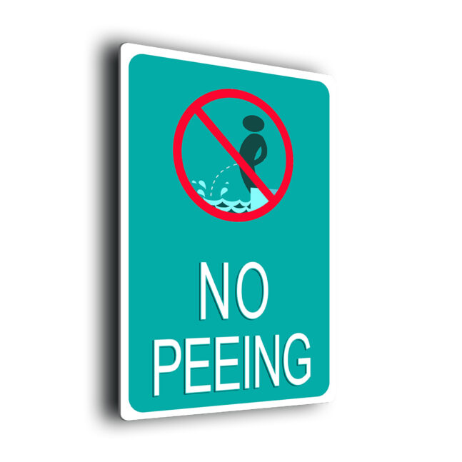 Pool Signs-No Peeing-POOL01092511 Pool Signs-No Peeing