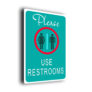 Pool Sign-Please Use Restrooms