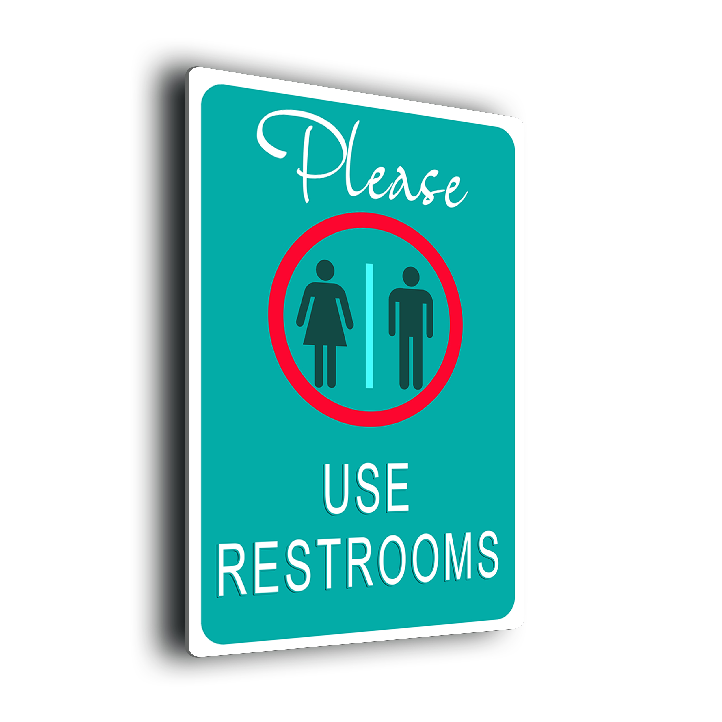 Pool Sign-Please Use Restrooms