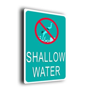 Pool Sign-Shallow Water