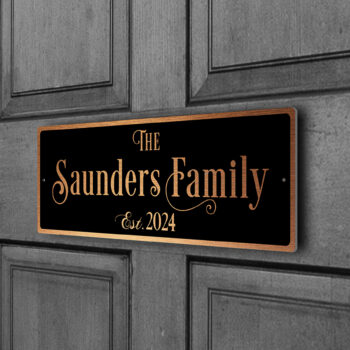 Custom Family Name Door Sign