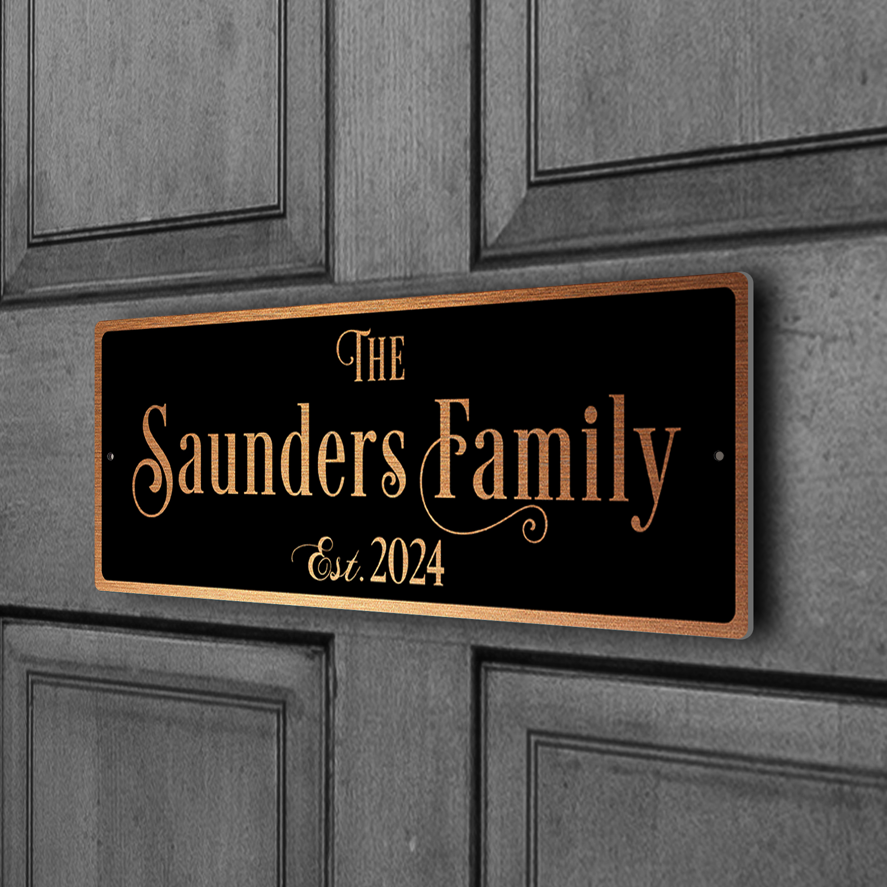 Custom Family Name Door Sign